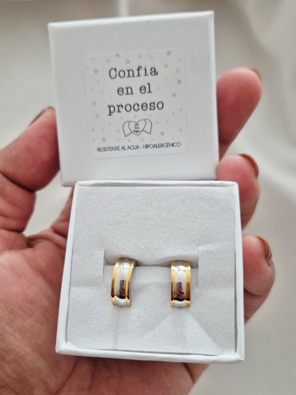 Producto - Aros Acero Dorado Marta