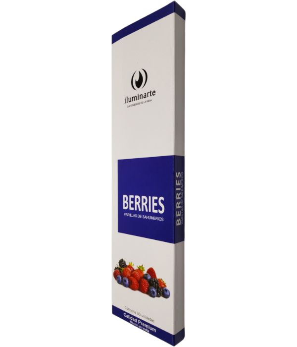 Producto - SAHUMERIOS ILUMINARTE PREMIUM RECTANGULAR - 30 VARILLAS - FRUTOS ROJOS
