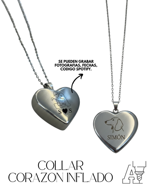 Producto - COLLAR CORAZON INFLADO