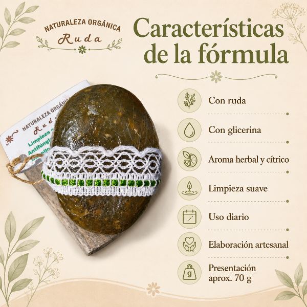 Producto - Jabón de Ruda Natural - Limpieza Energética y Bienestar - 5