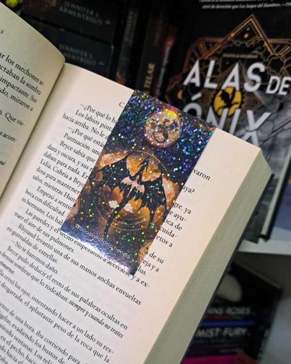 Producto - Marcapágina magnético holográfico - Alas de sangre 2