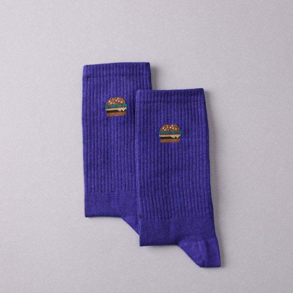 Producto - MEDIAS HAMBURGUESAS CREW SOCKS - VIOLETA