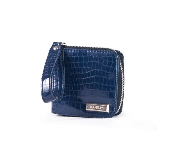 Producto - BILLETERA POCKET - CROCO AZUL