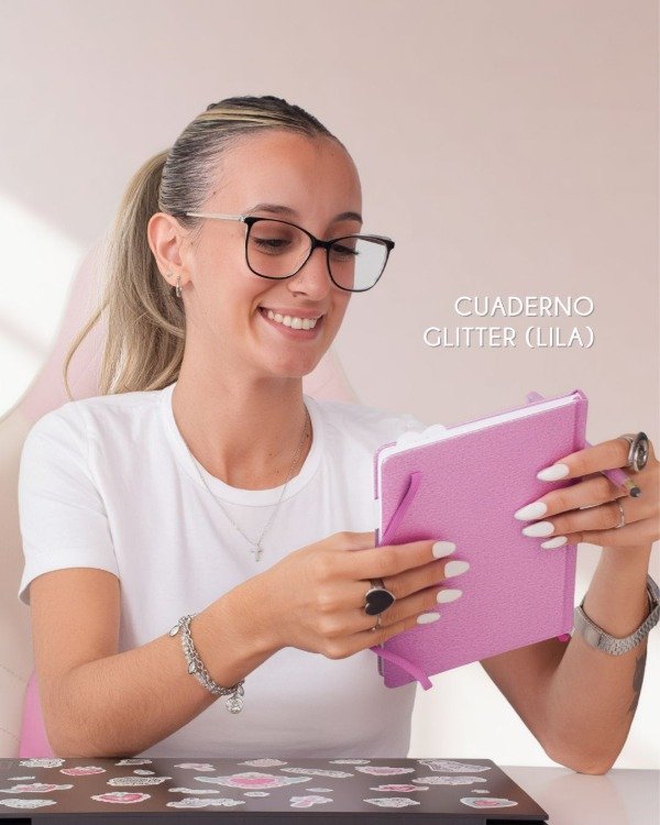 Producto - Cuaderno A5 Tapa Dura Glitter - 2
