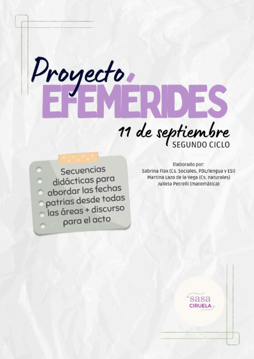 Producto - PROYECTO EFEMÉRIDES - 11 DE SEPTIEMBRE - SEGUNDO CICLO