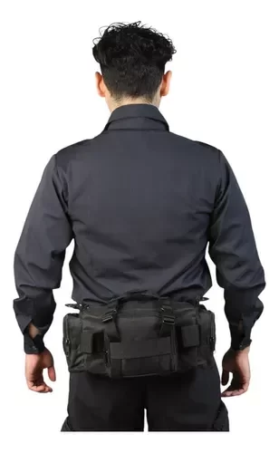 Morral riñonera Woodpack Blackops negra — imagen 6