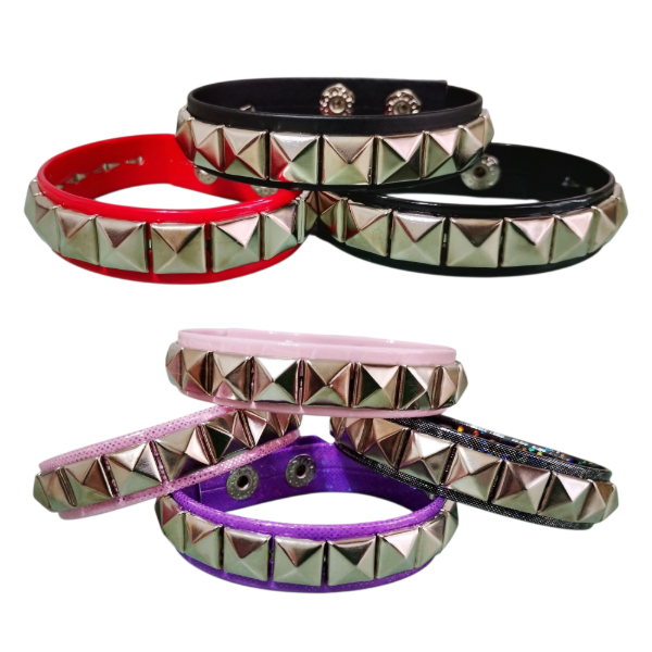 Producto - Pulseras con tachas cuadradas - 0