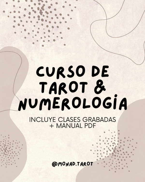 Producto - CURSO: Tarot y Numerología (PDF + CLASES GRABADAS)