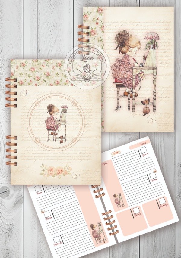 Producto - Pack imprimible Agenda perpetua Sarita Escritora