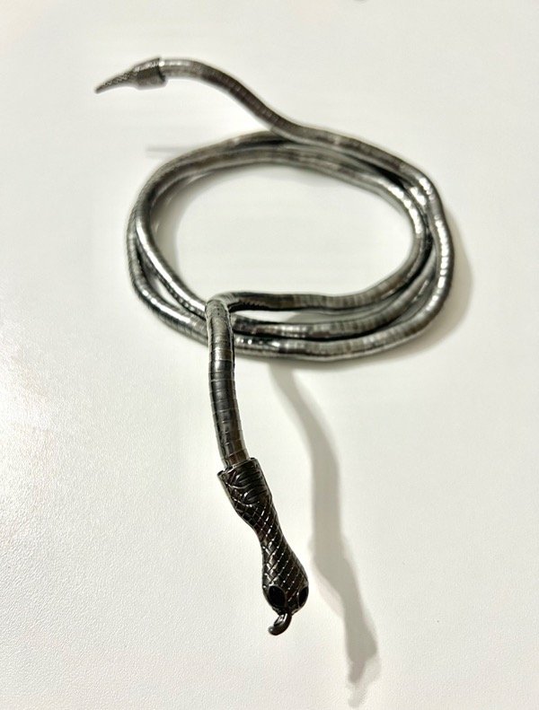 Producto - Collar Snake Flexible Plateado