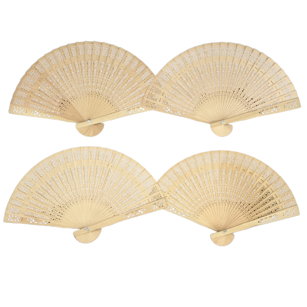 Producto - Abanicos Calados de Madera x12