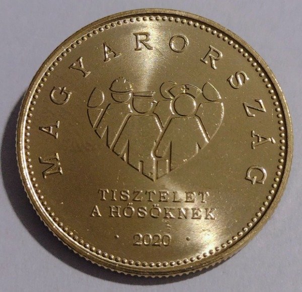 Producto - Hungría 20 Forint 2020. Tributo a los Héroes COVID-19 - 0