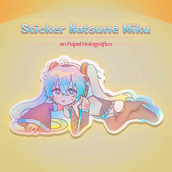 Producto - Miku recostada (holo)