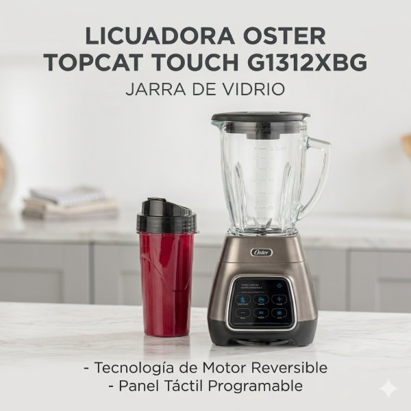 Producto - LICUADORA OSTER TOPCAT TOUCH G1312XBG JARRA DE VIDRIO