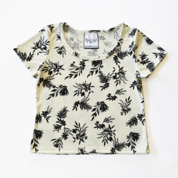 Producto - Remera Nadia Floreado Blanco