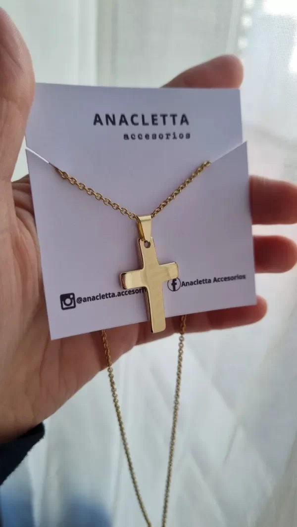 Producto - Gargantilla cruz inflada Ad
