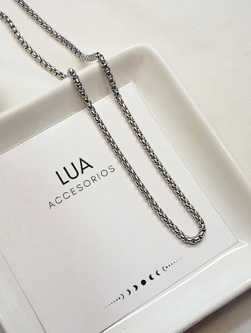 Producto - Cadena rolo cuadrado  - Acero quirúrgico