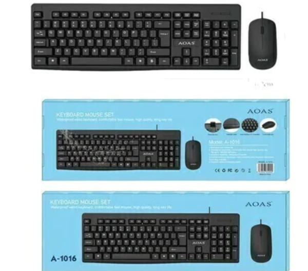 Producto - Set Teclado y Mouse Ergonómicos