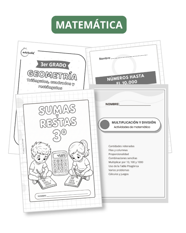 Producto - Combo: 3er grado matemática