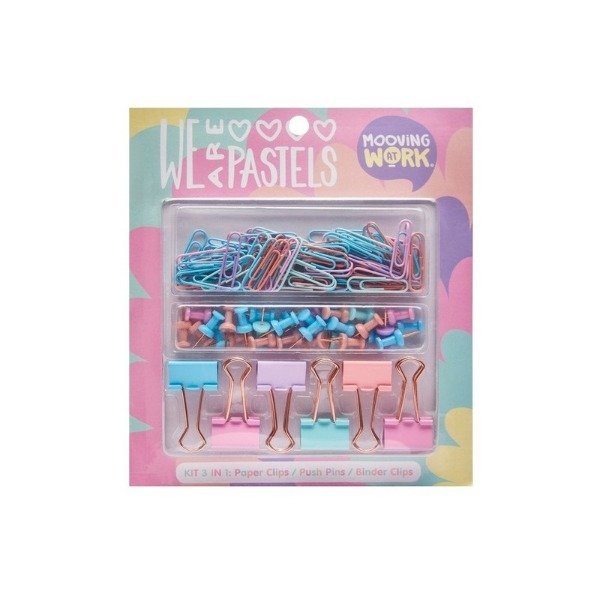 Producto - SET MOOVING 3 EN 1 (CLIPS - BINDER - CHINCHE)