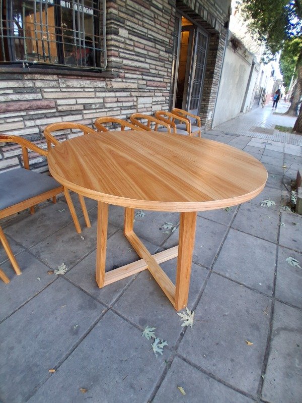 Producto - Mesa Redonda Pata Cruz - 3
