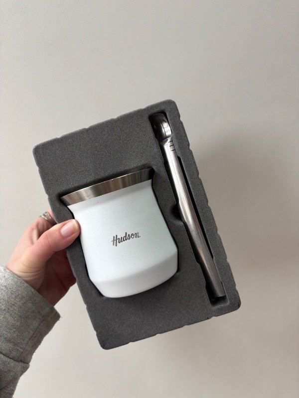 Producto - Mate Hudson blanco en caja - 0