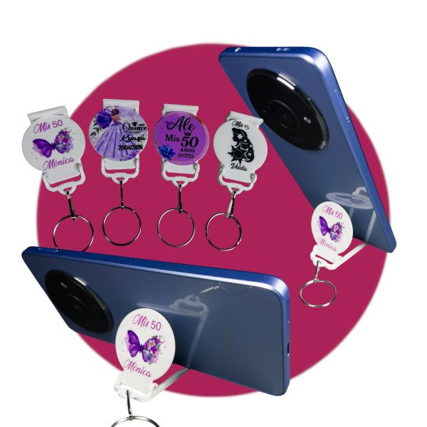 Producto - 50 unidades Llaveros souvenirs porta celular