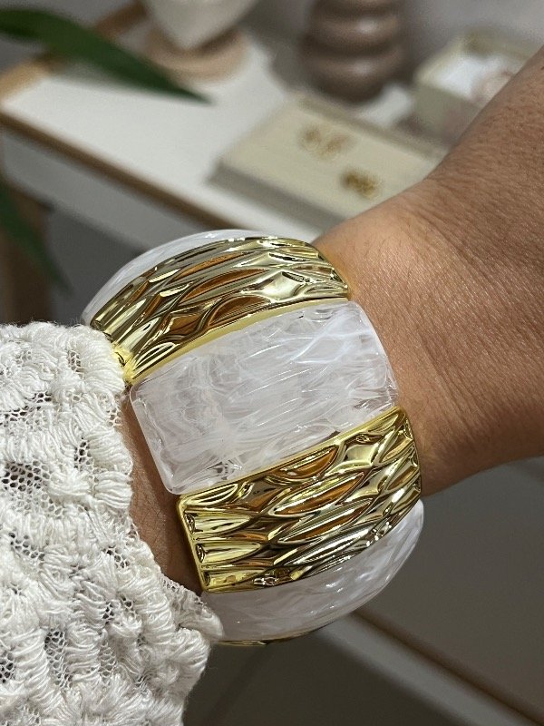 Producto - Brazalete boho suri blanco - 1