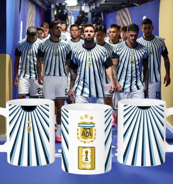 Producto - Plantilla para taza de camiseta prepartido de ARGENTINA