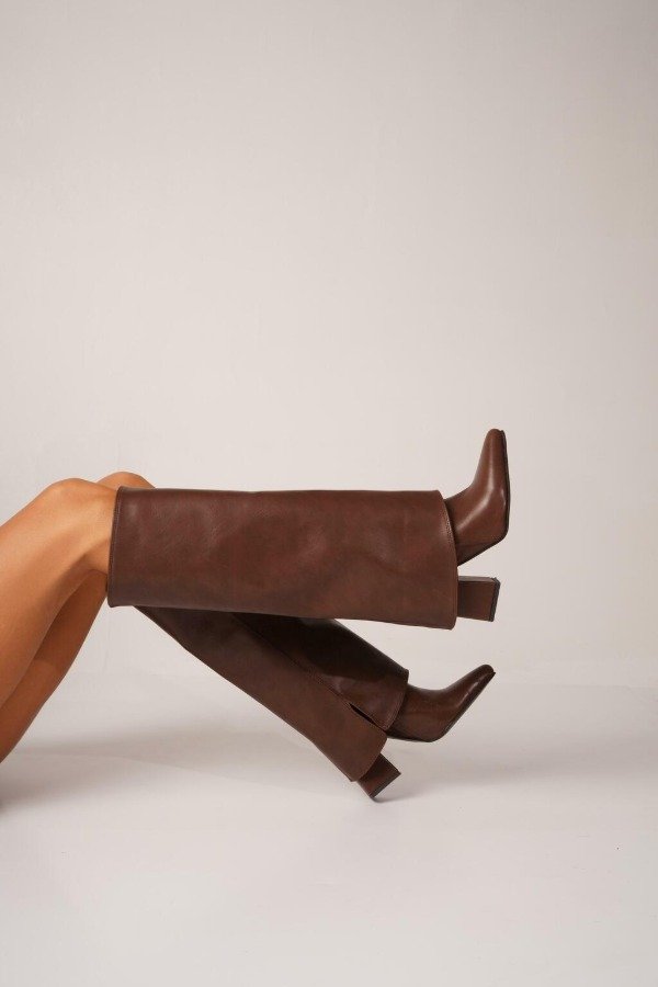 Producto - Botas Bri simil cuero chocolate
