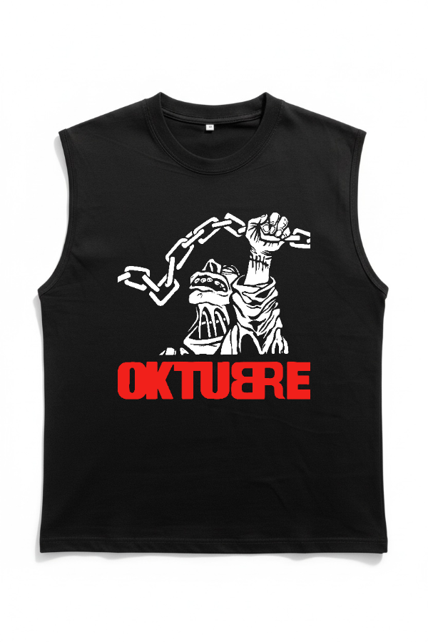 Producto - Remera Sin Mangas Negra - Oktubre II