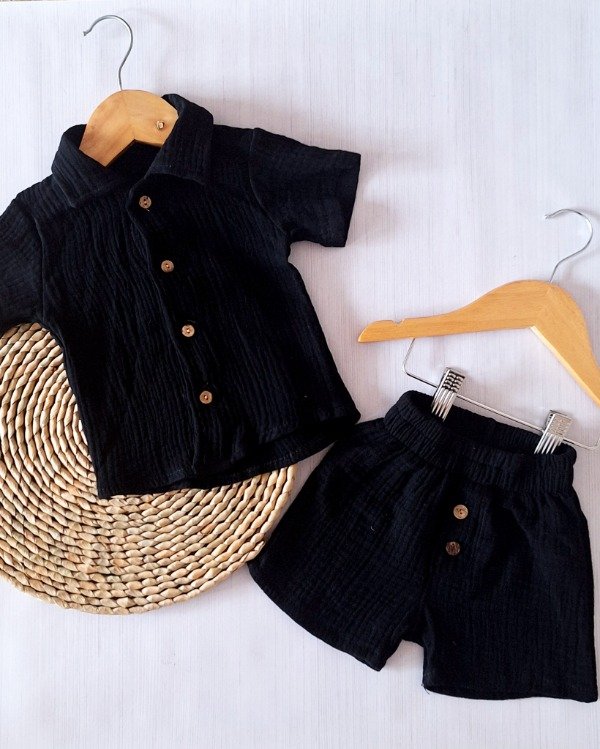 Producto - Conjunto BABY COTTON (negro)