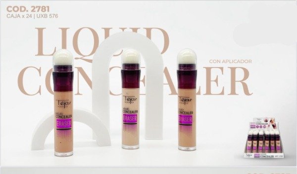 Producto - Corrector líquido Eraser con esponja Tejar