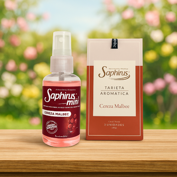 Producto - Combo Mini Textil 60 ml + Tarjeta Aromatica - Saphirus
