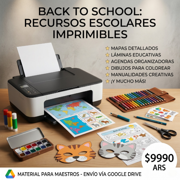 Producto - N65: MEGA PACK DE RECURSOS ESCOLARES IMPRIMIBLES