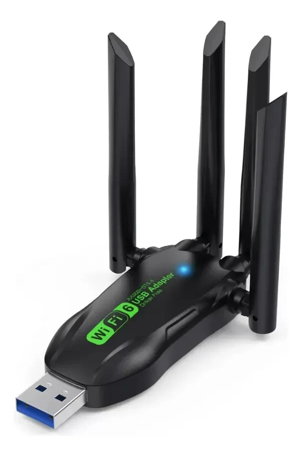 Producto - ADAPTADOR WIFI USB INALAMBRICO ANTENA PC 5G BLUETOOTH 5.4