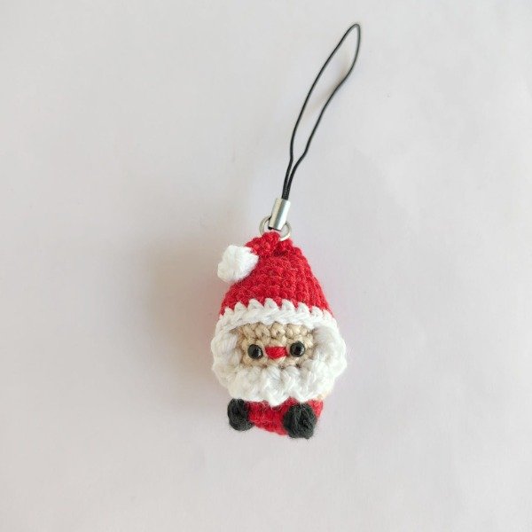 Producto - Mini Papá Noel tejido adorno navidad