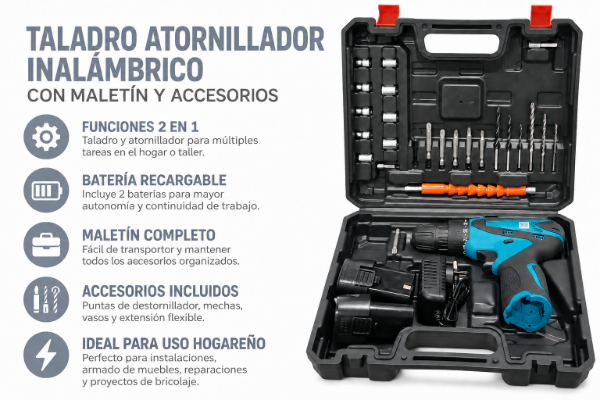 Producto - Atornilladora  eléctrica - 0