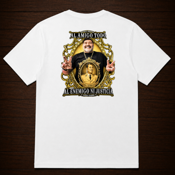 Producto - Remera - Maradona 5 al amigo todo al enemigo ni justicia - 3