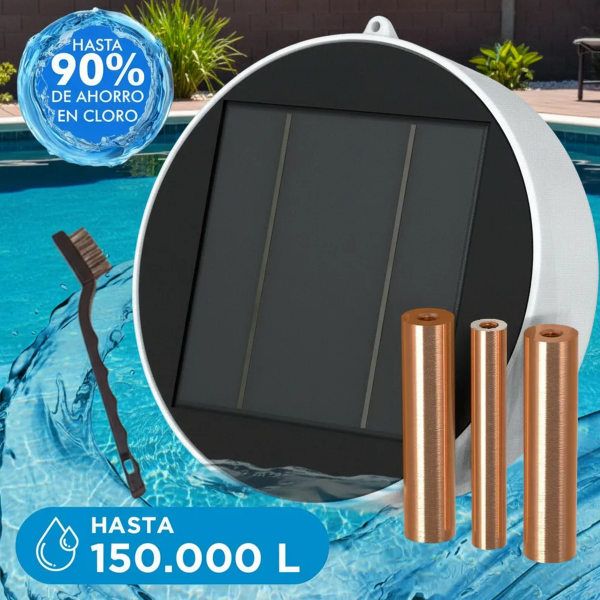 Producto - Ionizador Solar para Piletas TRI PERFORMANCE PRO - 2 Ánodos Cobre