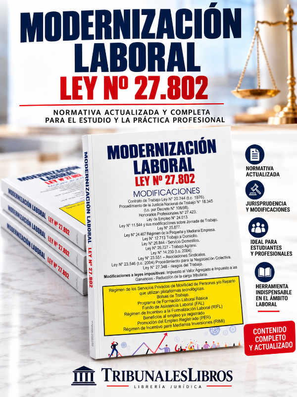 Producto - Modernización Laboral  Ley N.27.802 - 0