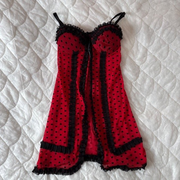 Producto - Black and red babydoll