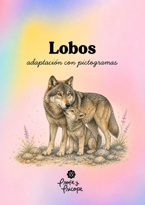 Producto - LOBOS ADAPTACIÓN CON PICTOGRAMAS TEA Y TEL