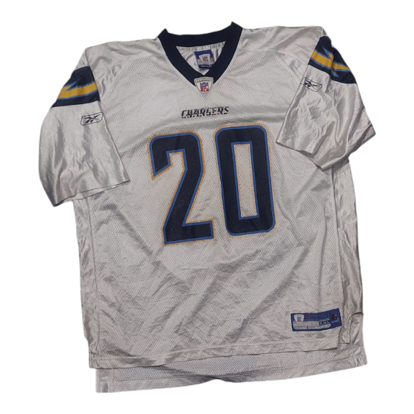 Producto - Casaca blanca y azul nfl n 20