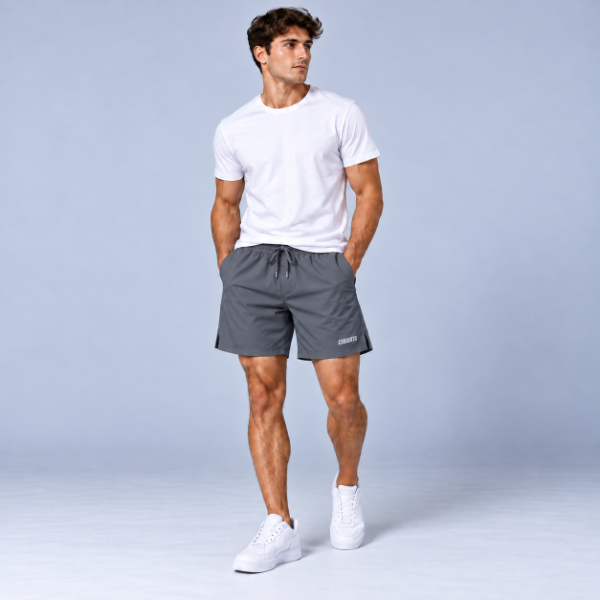 Producto - Short Drift Microfibra Gris Plomo - 4