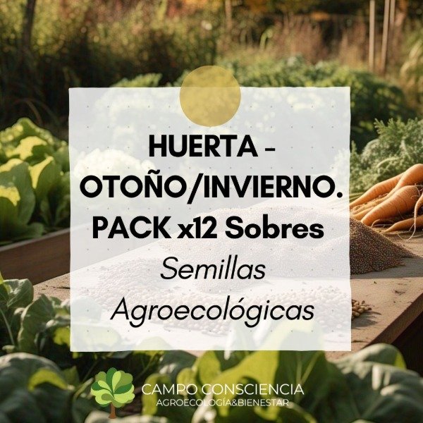 Producto - HUERTA - OTO-INV. Pack x12 Sobres de Semillas Agroecológicas