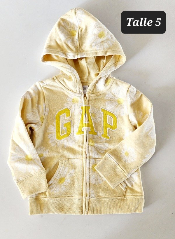 Producto - Campera con friza gap talle 5 amarilla