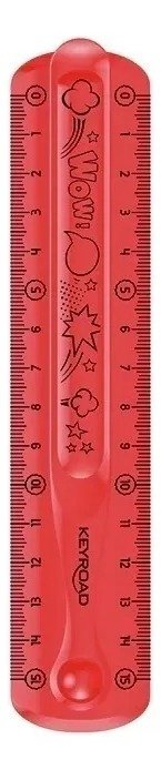 Producto - Regla Flexible Keyroad 15 cm Rojo - 1
