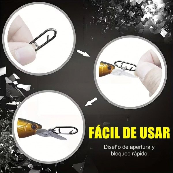 Producto - Mosqueton Snap Ottoni de Enlace Rapido Tamaño L x 20 unidades Acero Inoxidable - 3