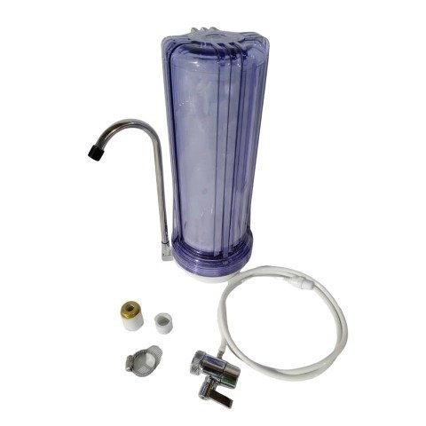 Producto - Filtro de agua completo sobremesada ZATOICHI transparente